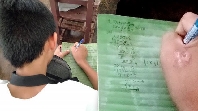 Here’s how you can help the student who jots down notes on banana leaf