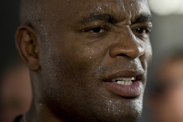 WATCH: Anderson Silva, Michael Bisping in heated staredown at UFC weigh-in