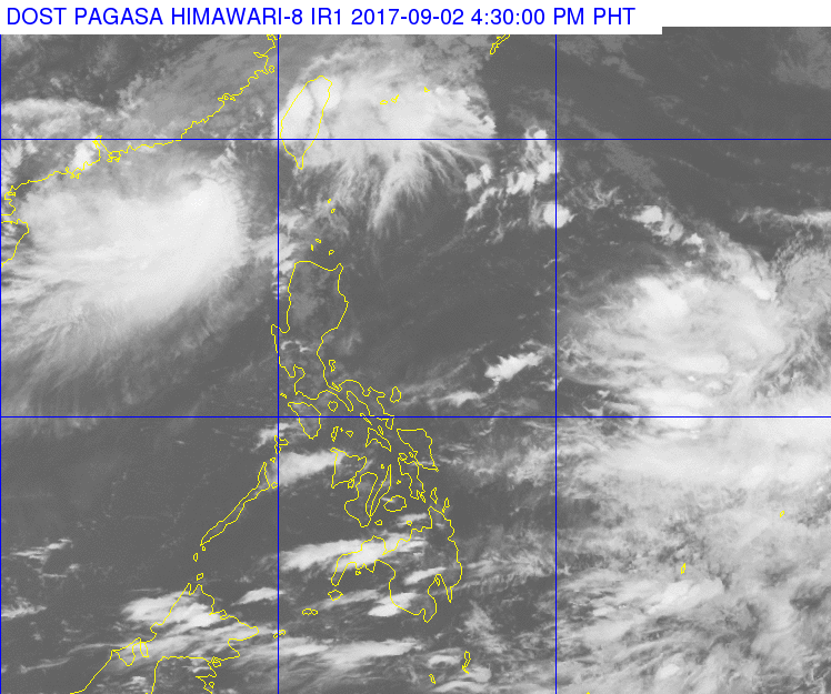 Light to moderate rain in northern Luzon on Sunday