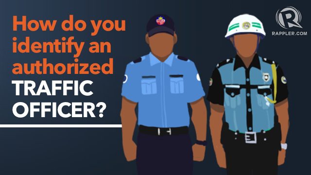 How do you identify an authorized traffic officer?