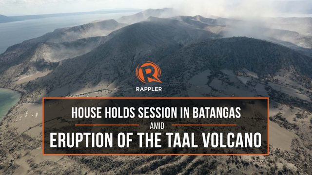 LIVE: House holds session in Batangas amid eruption of the Taal Volcano