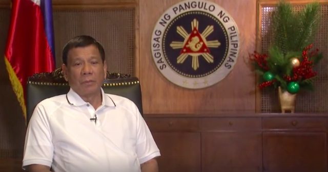 Duterte’s wish for Christmas? Peace, order, progress for PH