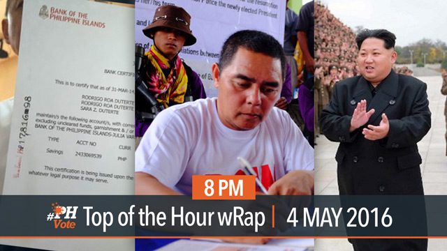 #PHVote Top of the Hour | 04 May 2016, 8PM