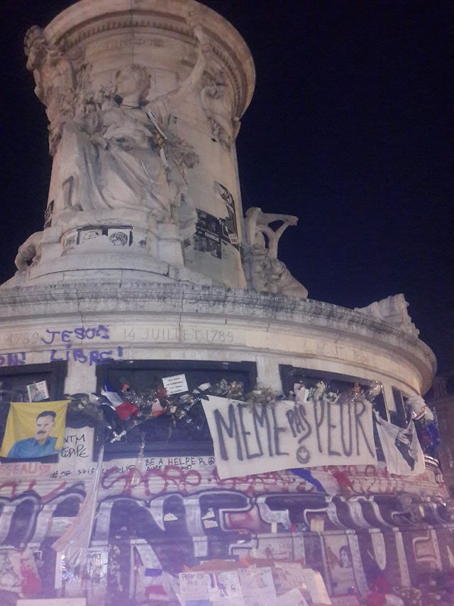 Rakyat Paris semangat bangkit dari ancaman teror. Foto oleh Uni Lubis/Rappler 