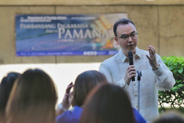 Cayetano lectures career diplomats about diplomacy