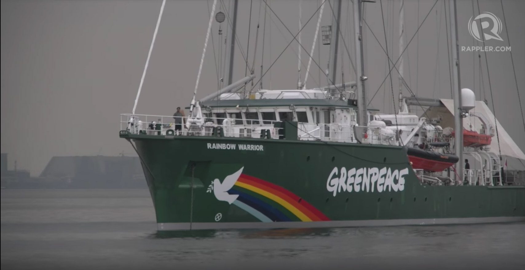WATCH: Rainbow Warrior calls for climate justice in PH