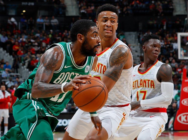 Masked-man Irving leads Celtics to 13th win in a row
