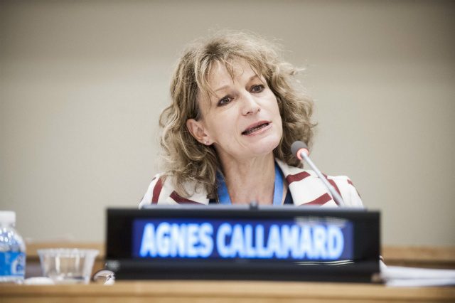Agnes Callamard backs two Filipino UN experts hit by Malacañang