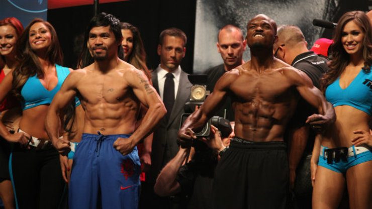 Pacquiao weighs 145, Bradley 145.5 for rematch