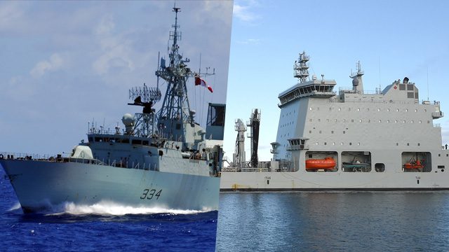 Two Canadian naval vessels sail through Taiwan Strait