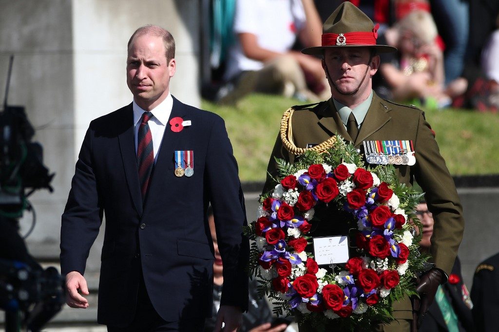 Prince William attends emotional Anzac Day ceremony in New Zealand