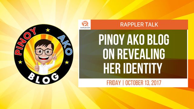 Rappler Talk: Pinoy Ako Blog on revealing her identity