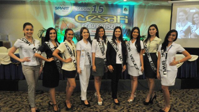 The candidates for the Ms. CESAFI 2015 collegiate division.
 