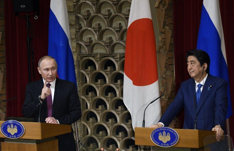 Putin, Abe signal no resolution on island dispute