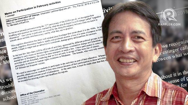 UP chancellor endorses February 23, 24 activities vs EJKs, attack on press freedom