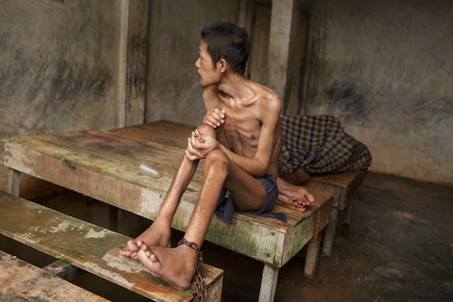 DEATH. Before he died, this man lived chained to a platform at Kyai Syamsul