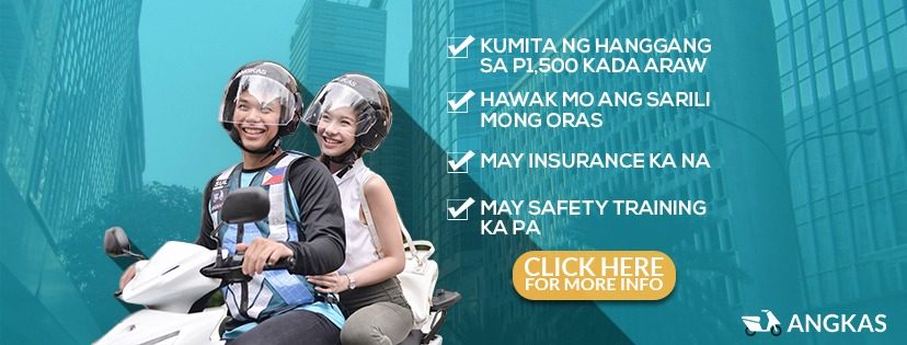 ANGKAS APP. These are the promises made by Angkas to attract bikers to apply. Photo from Angkas Barkada Facebook Page   