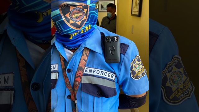 BODY CAMERAS: The Mandaue City government purchases dust, water, and shock-proof body-worn cameras to be used by its traffic enforcers during operations. Photo from Mandaue City PIO official Facebook page 