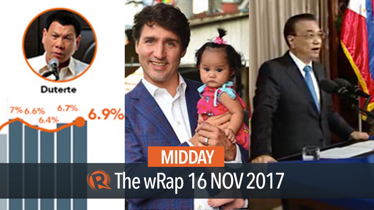 PH GDP Growth, Mocha on Trudeau, Duterte and Li | Midday wRap