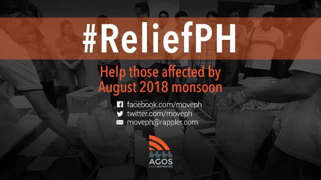 #ReliefPH: Help those affected by August 2018 monsoon