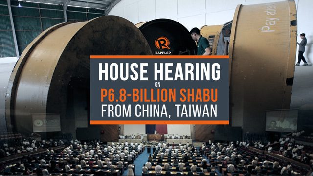 LIVE: House hearing on P6.8-billion shabu smuggled from China, Taiwan