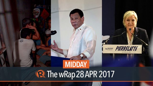 Lock-up cell, Duterte, Le Pen | Midday wRap