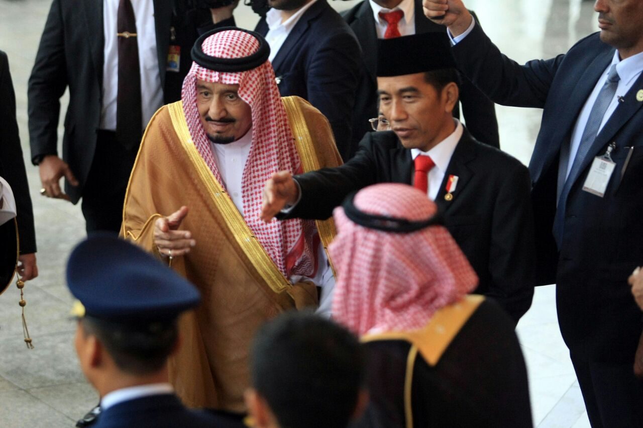 Raja Salman di Istana Bogor, Rabu (1/3). Foto oleh Biro Pers Istana 