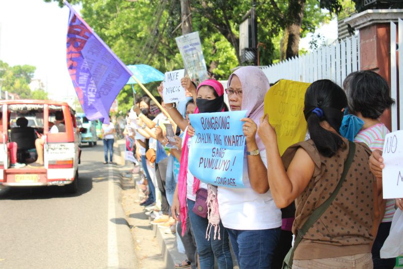 Protest greets Bongbong Marcos in UP Visayas