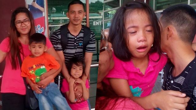 The story behind the viral video of kid crying for OFW father