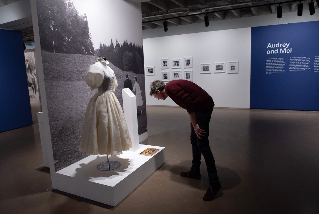 DRESS. Some of Audrey Hepburnâs garments are on display at the Espace Vandenborgh in Brussels. Photo by John Thys/AFP 
