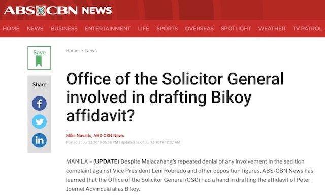 Screenshot from ABS-CBN News 