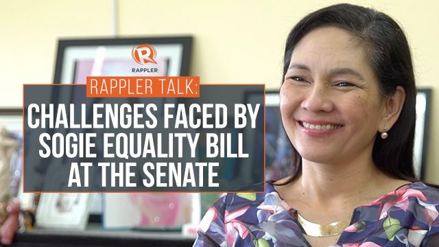 Rappler Talk: Challenges faced by SOGIE equality bill at the Senate