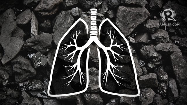 Image courtesy Mara Mercado/Rappler. Coal and lungs image courtesy Shutterstock. 