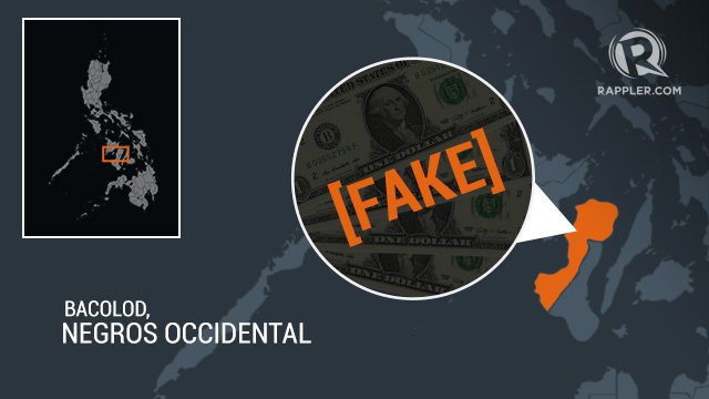 ‘$5 million’ in fake dollar bills seized in Bacolod