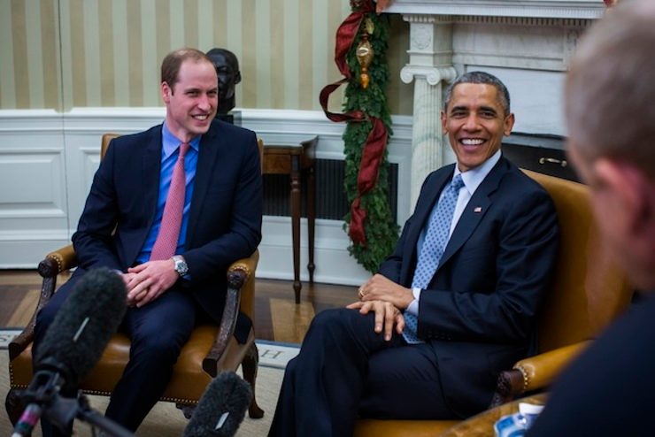 Prince William meets Obama; Kate at NY child center