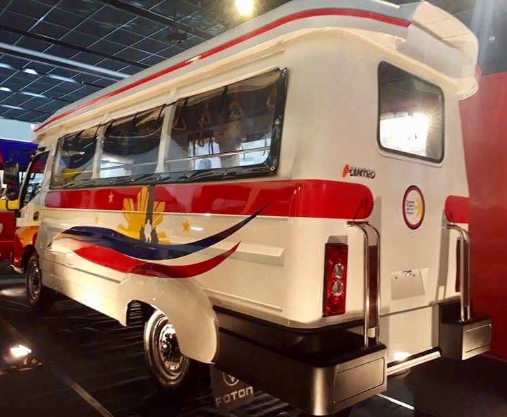 PROTOTYPE. The new jeepney offers a safer vehicle structure. 