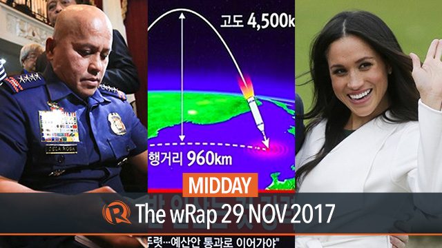 Dela Rosa and SC, NoKor missile test, Prince Harry and Meghan Markle | Midday wRap