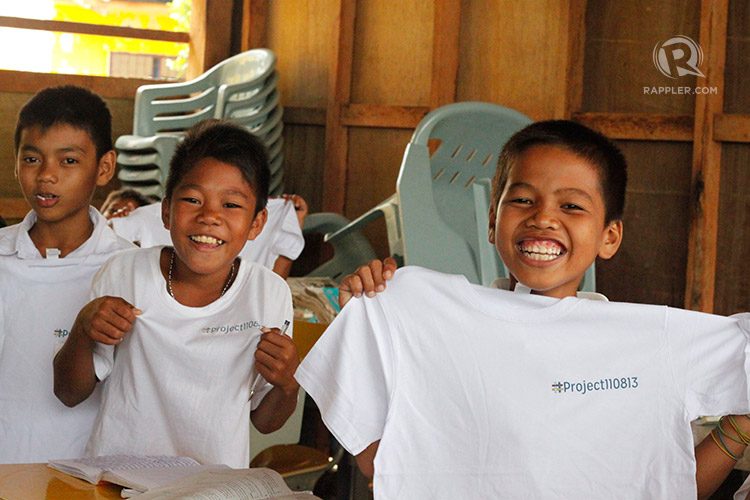"The concept was simple: buy a shirt for P500, you donate 3 white school shirts for the kids. If you didn't want to keep the shirt, you could donate it to the teacher."