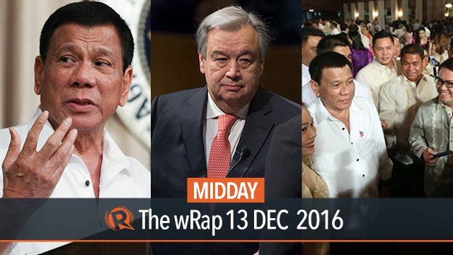 Duterte on BPO, war on drugs, new UN secretary-general | Midday wRap