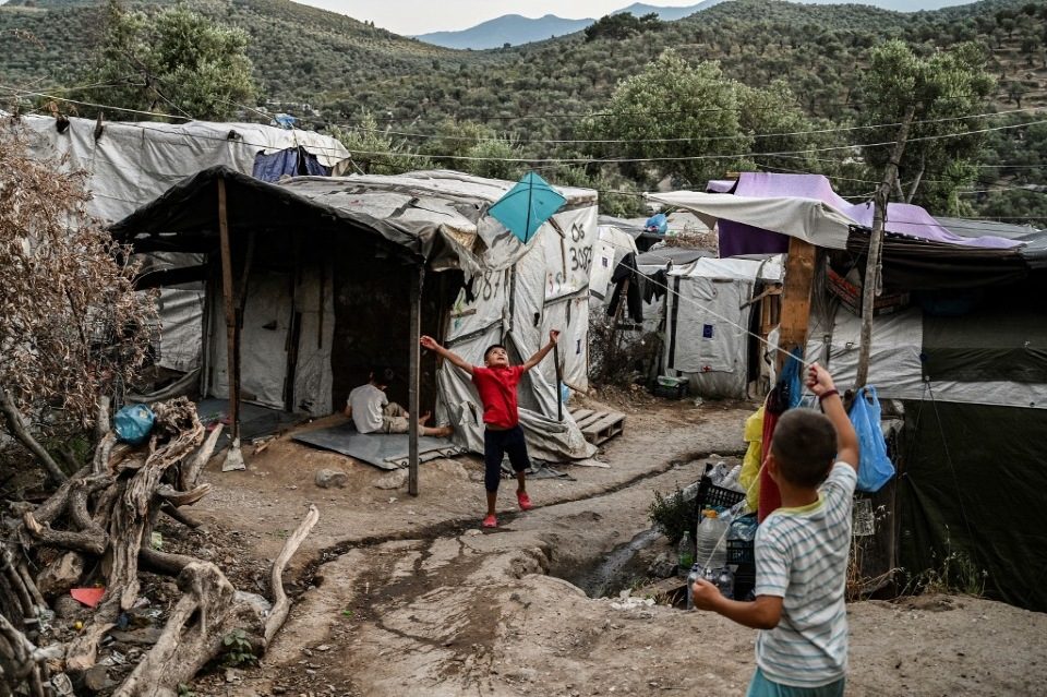 LOCKDOWN. Greece's announcement that it was extending the coronavirus lockdown at its migrant camps until July 5, cancelling plans to lift the measures on June 22, coincided with World Refugee Day on June 27, 2020. Photo by Aris Messinis/AFP 