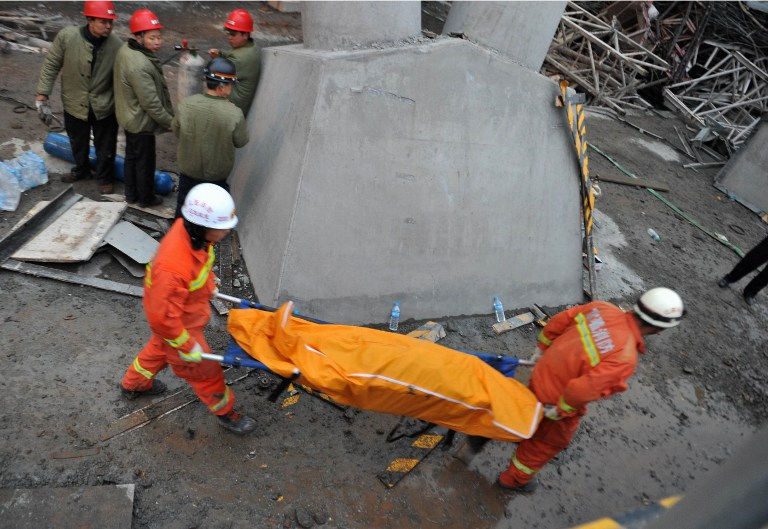 China charges 10 in power plant collapse that killed 74