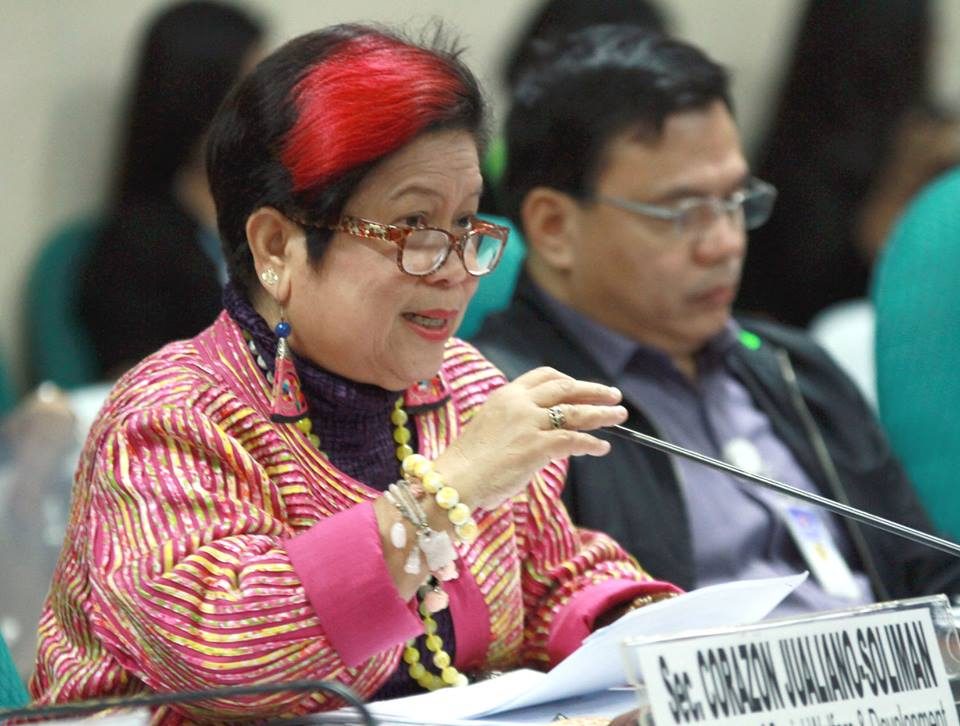 TOUGH CONFIRMATION. Social Welfare and Development Secretary Dinky Soliman was confirmed only after 4 years as Santiago gave her a difficult time, at one point taking issue with the Black and White Movement. File photo by Cesar Tomambo/Senate PRIB 