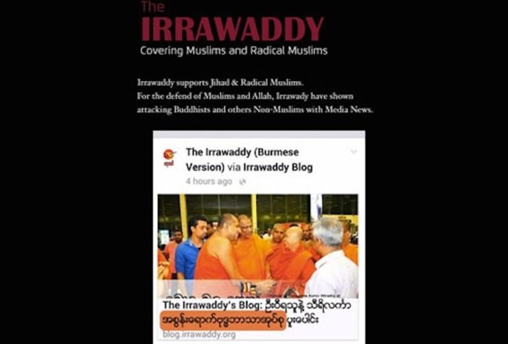 Myanmar website hacked, threatened over Buddhist radical story