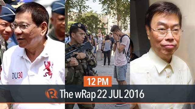 Duterte on ASG, Peter Lim,  France | 12PM wRap
