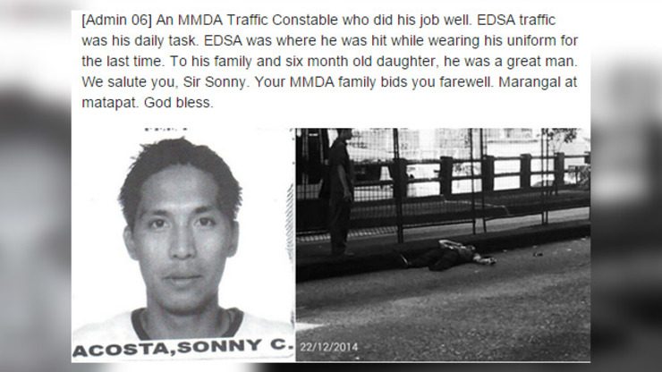 MMDA traffic aide dies after EDSA hit-and-run