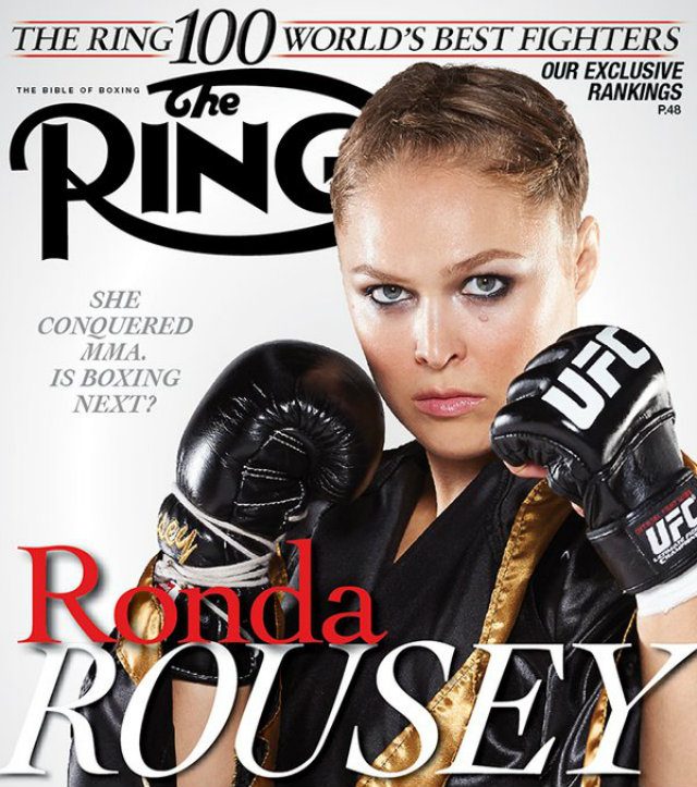 LOOK: Ronda Rousey graces cover of The Ring Magazine
