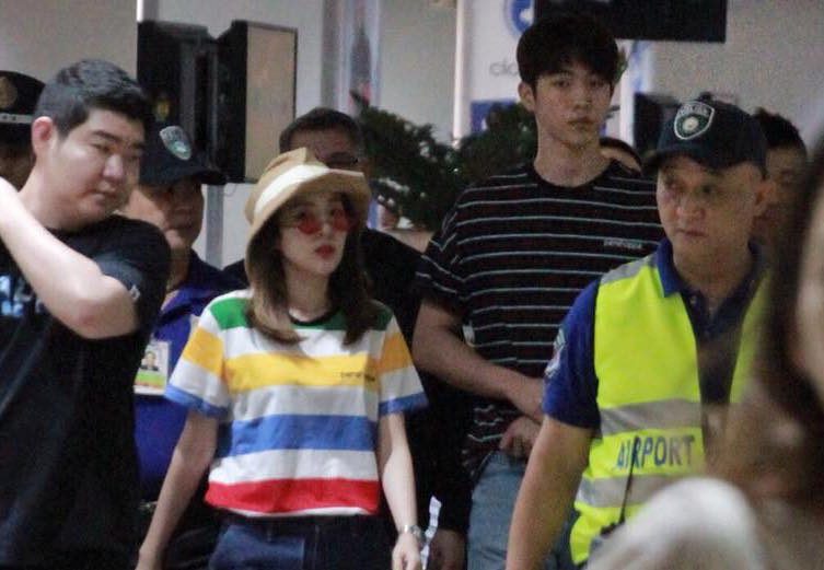 LOOK: Sandara Park, Nam Joo-hyuk arrive in Manila for fan meeting