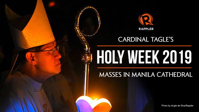 WATCH: Cardinal Tagle’s Masses for Holy Week 2019