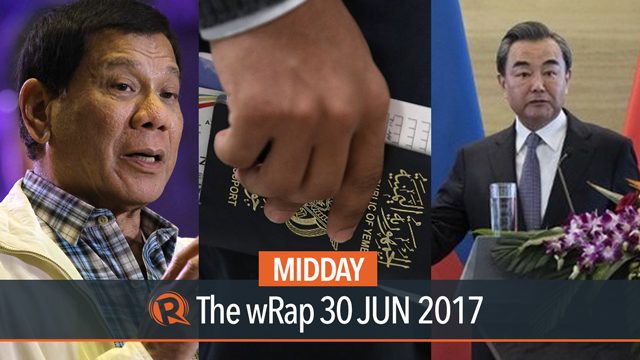 Duterte, China, Travel ban | Midday wRap
