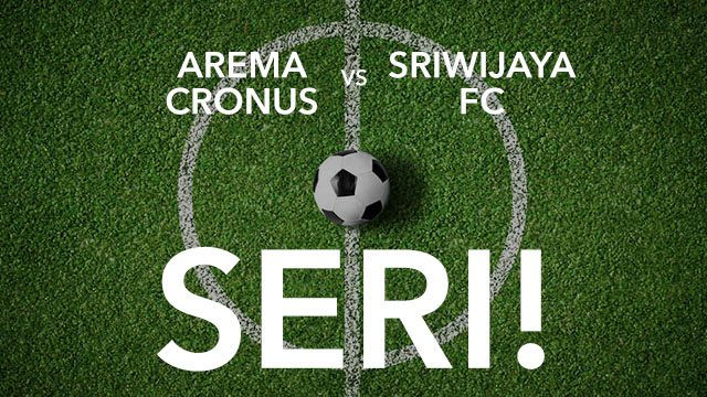 Piala Presiden: Arema Cronus vs Sriwijaya FC seri, Singo Edan terpojokkan